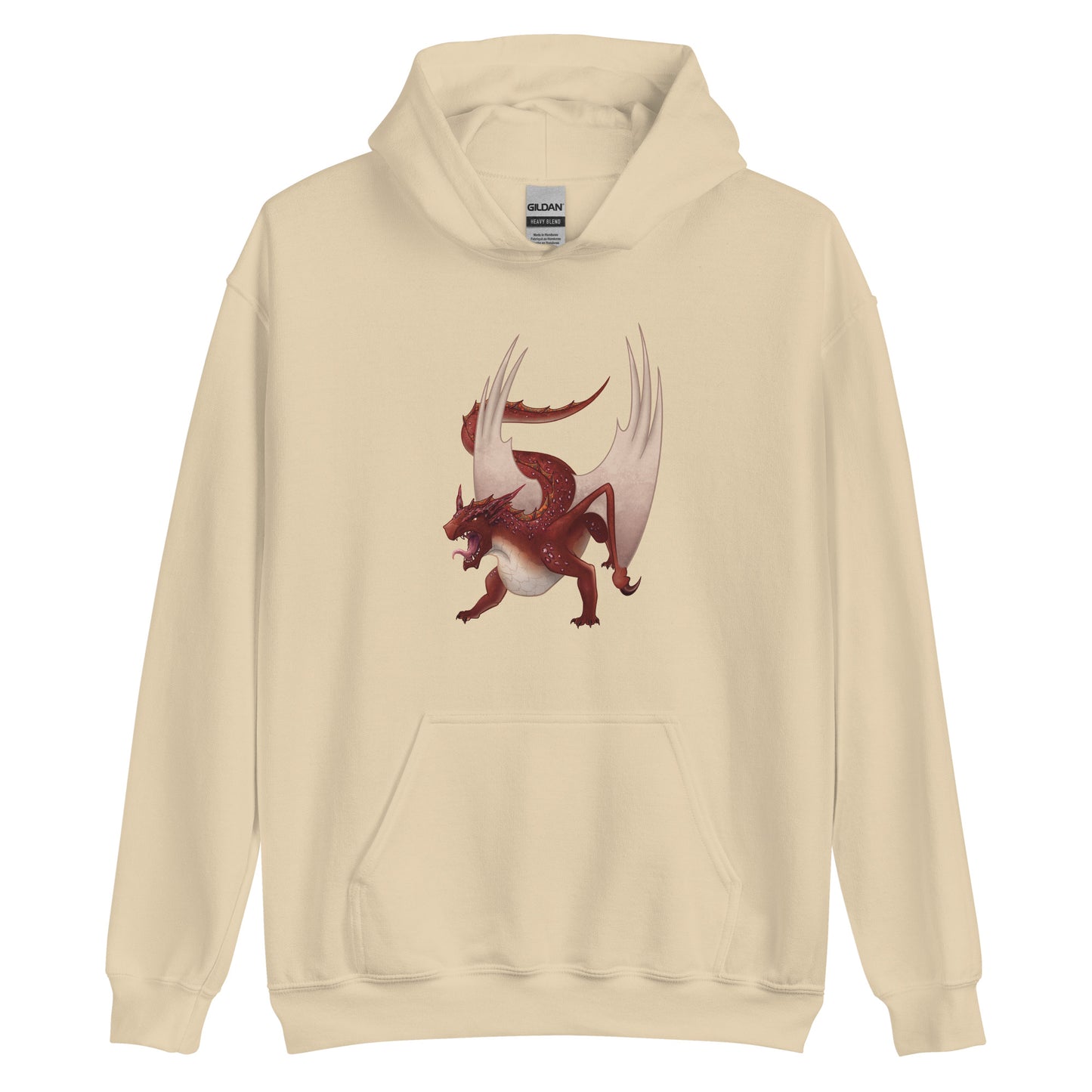 Cinnabar Mineral Dragon - Adult Unisex Hoodie