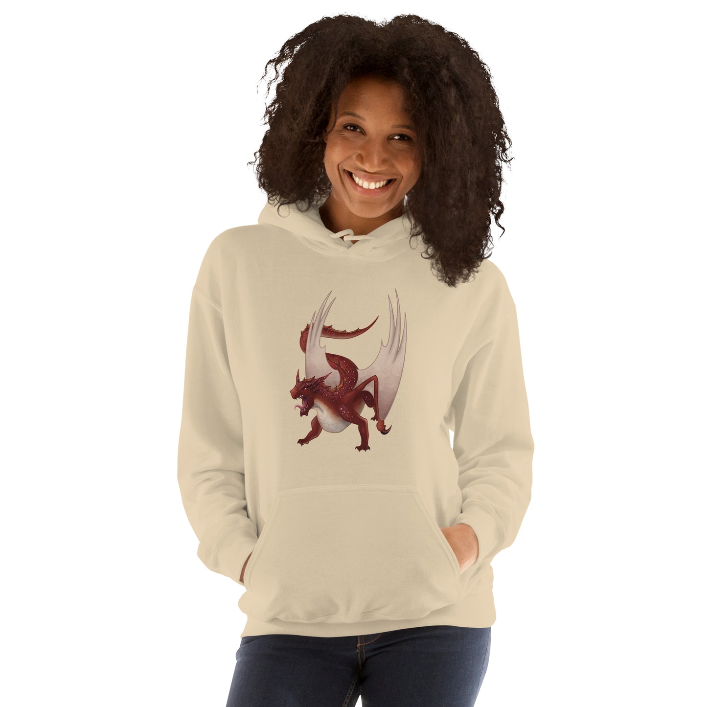 Cinnabar Mineral Dragon - Adult Unisex Hoodie