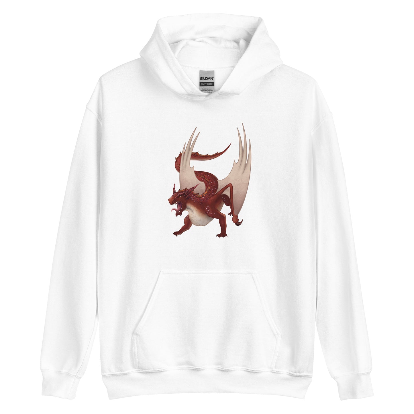 Cinnabar Mineral Dragon - Adult Unisex Hoodie