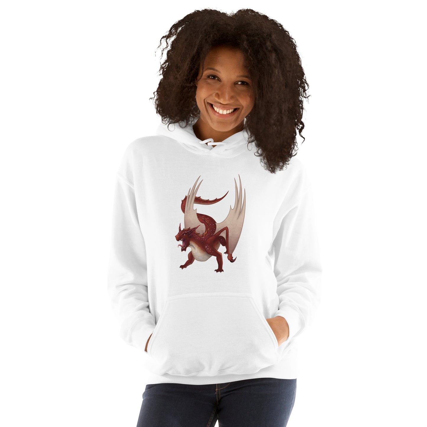 Cinnabar Mineral Dragon - Adult Unisex Hoodie