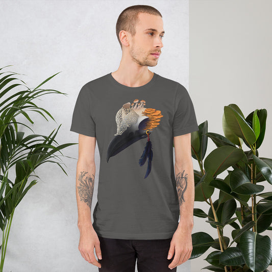 Fungal Crow Skull - Unisex t-shirt