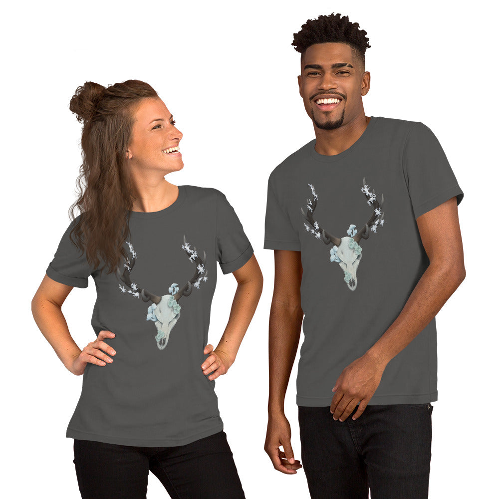 Fungal Elk Skull - Unisex t-shirt