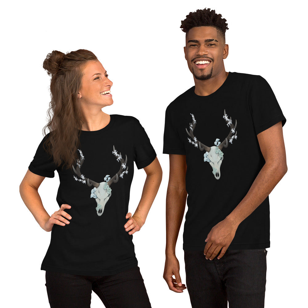 Fungal Elk Skull - Unisex t-shirt