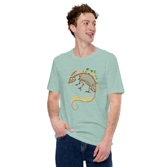 Fungal Chameleon Skeleton - Unisex T-Shirt