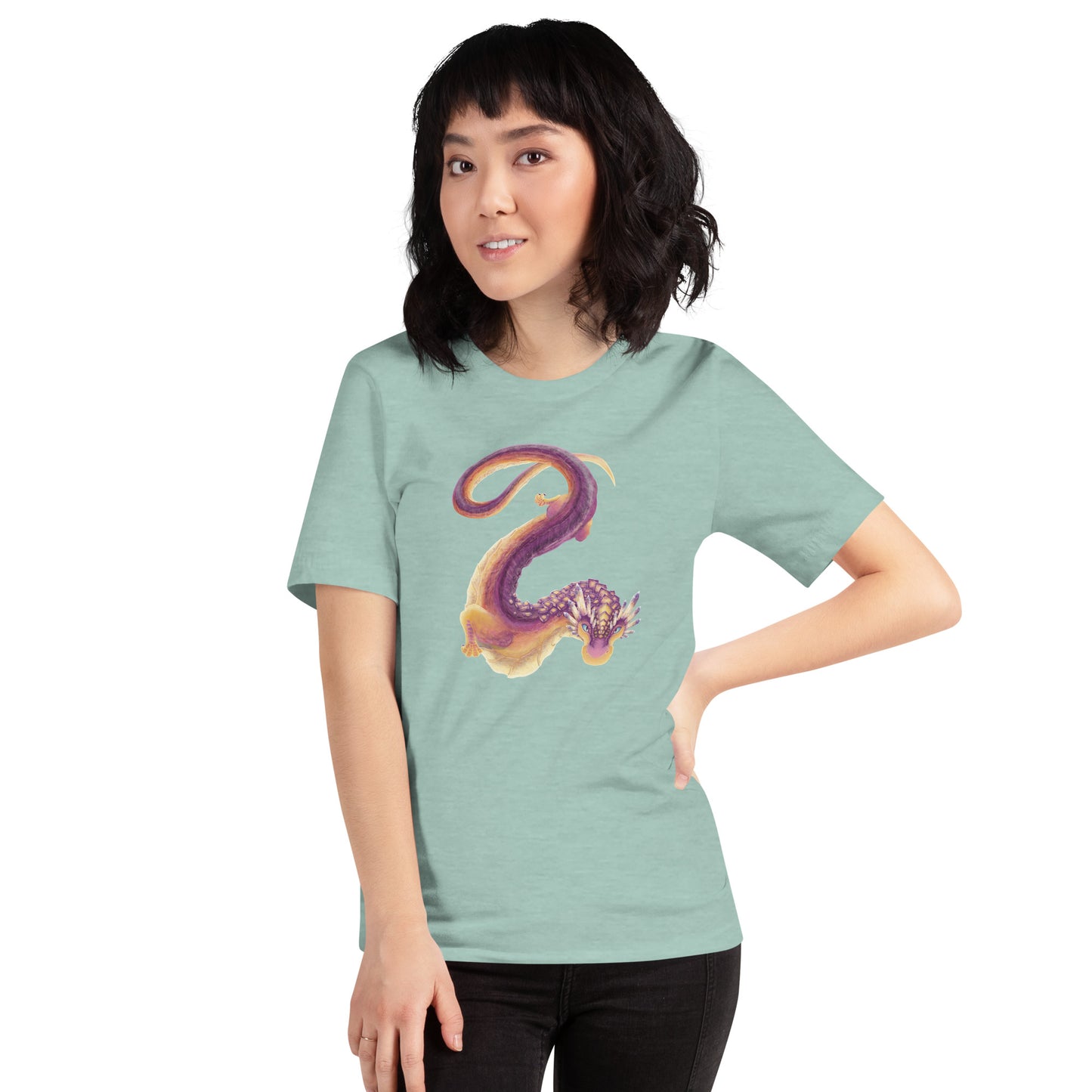 Fluorite Mineral Dragon - Unisex T-Shirt