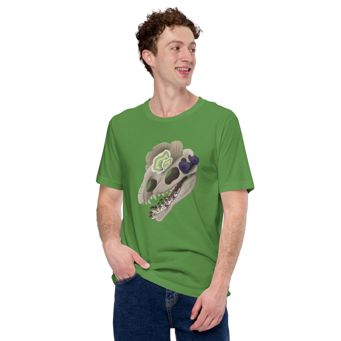 Fungal Dilophosaurus Skull - Unisex T-Shirt