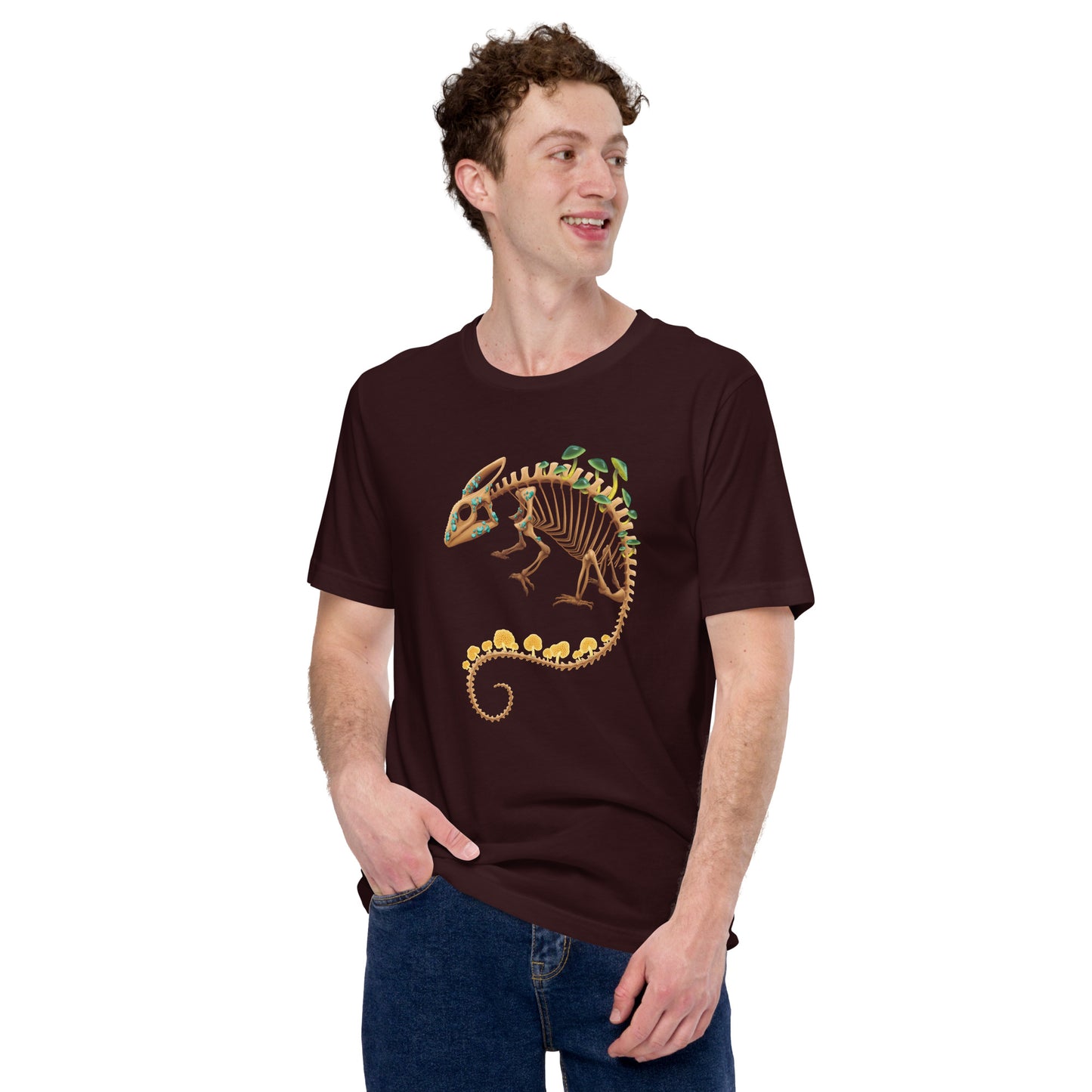 Fungal Chameleon Skeleton - Unisex T-Shirt