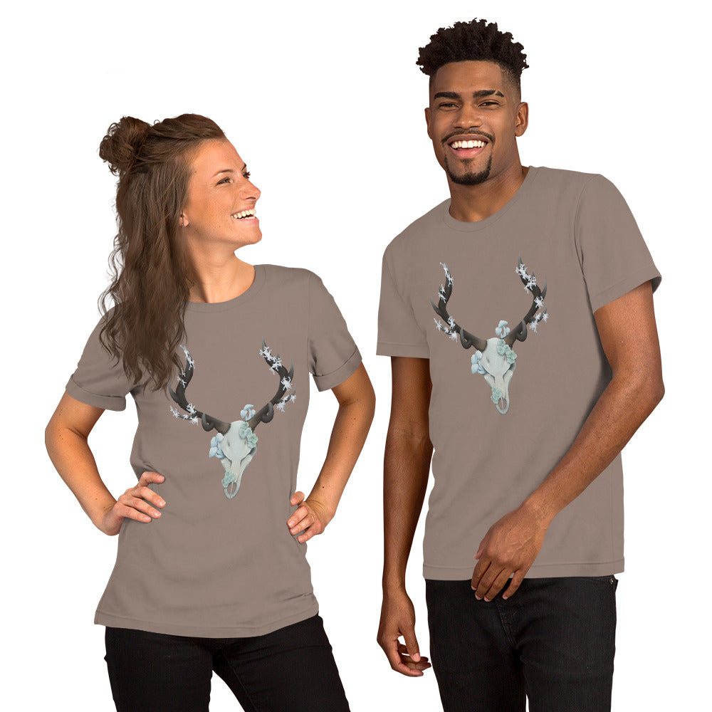 Fungal Elk Skull - Unisex t-shirt