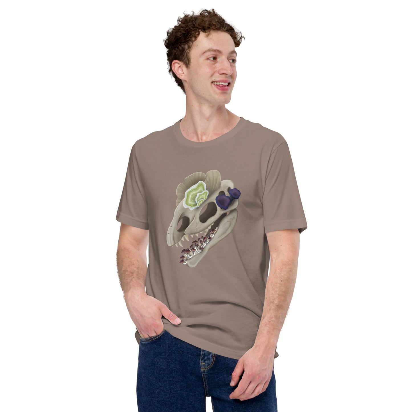 Fungal Dilophosaurus Skull - Unisex T-Shirt