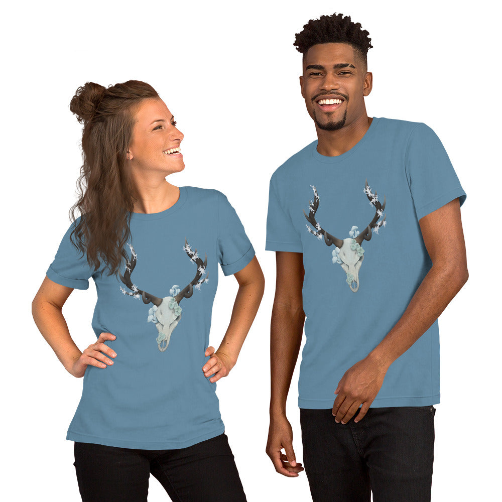 Fungal Elk Skull - Unisex t-shirt