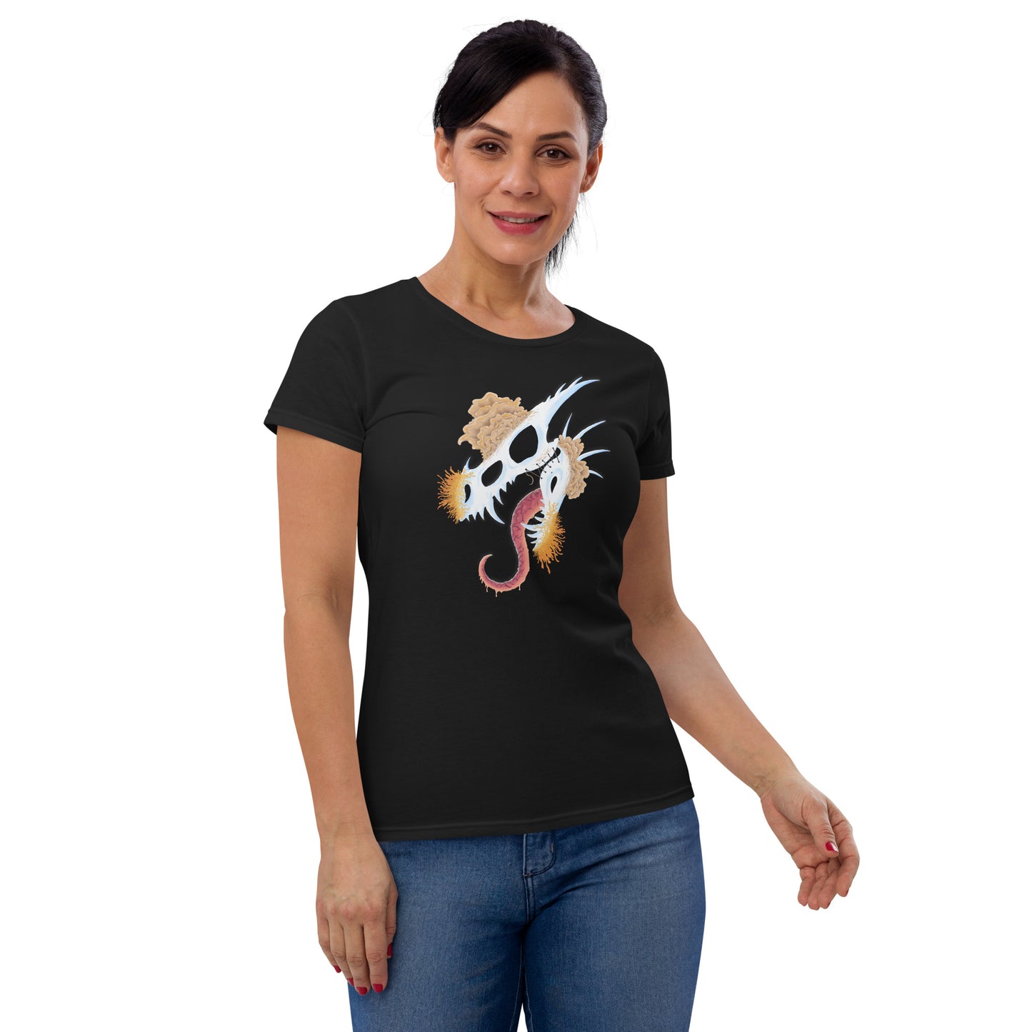 Fungal Dragon Skull - Women's Short Sleeve T-Shirt