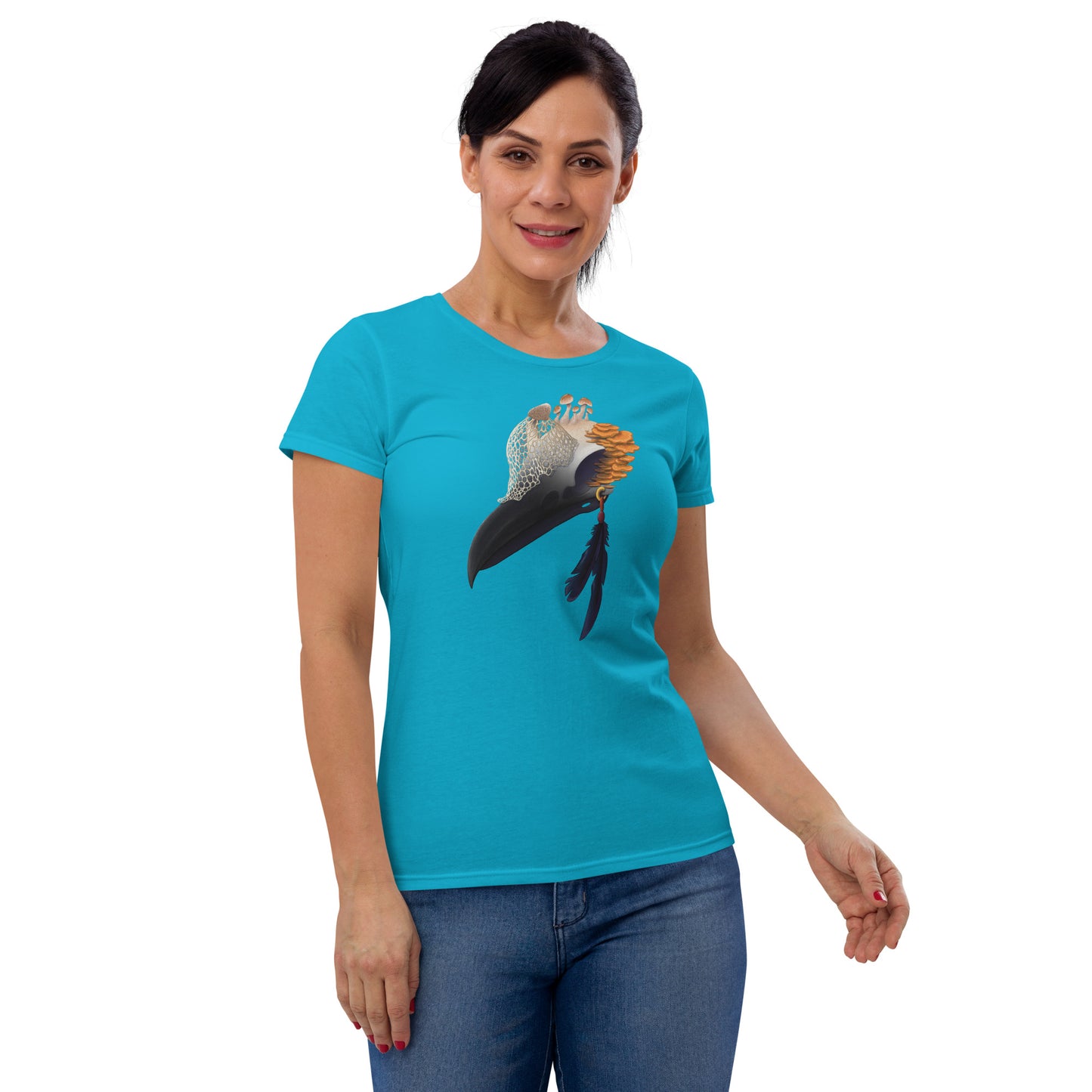 Fungal Crow Skull - Women's short sleeve t-shirt