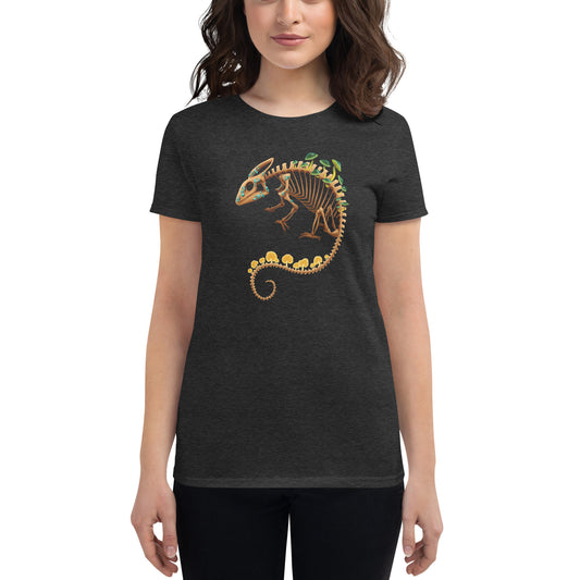 Fungal Chameleon Skeleton - Women's short sleeve t-shirt