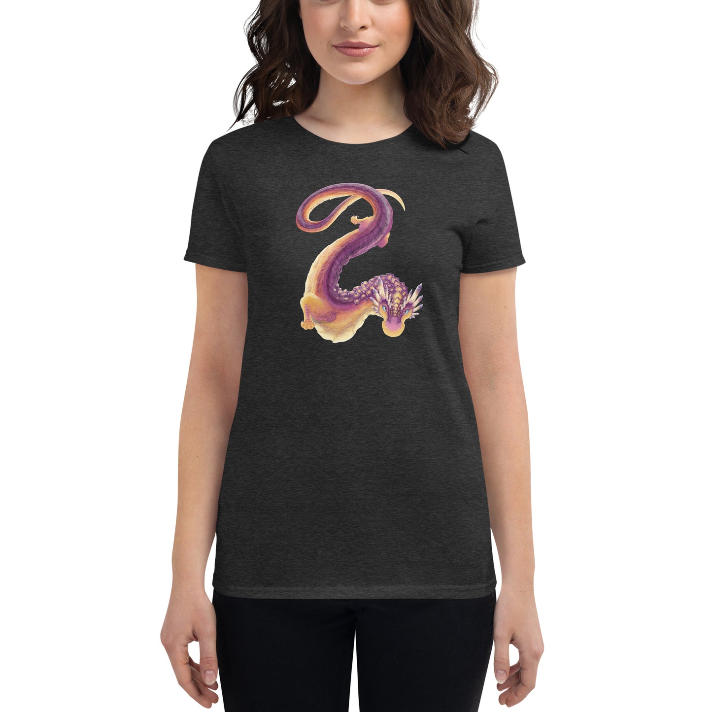 Fluorite Mineral Dragon - Women's Short Sleeve T-Shirt