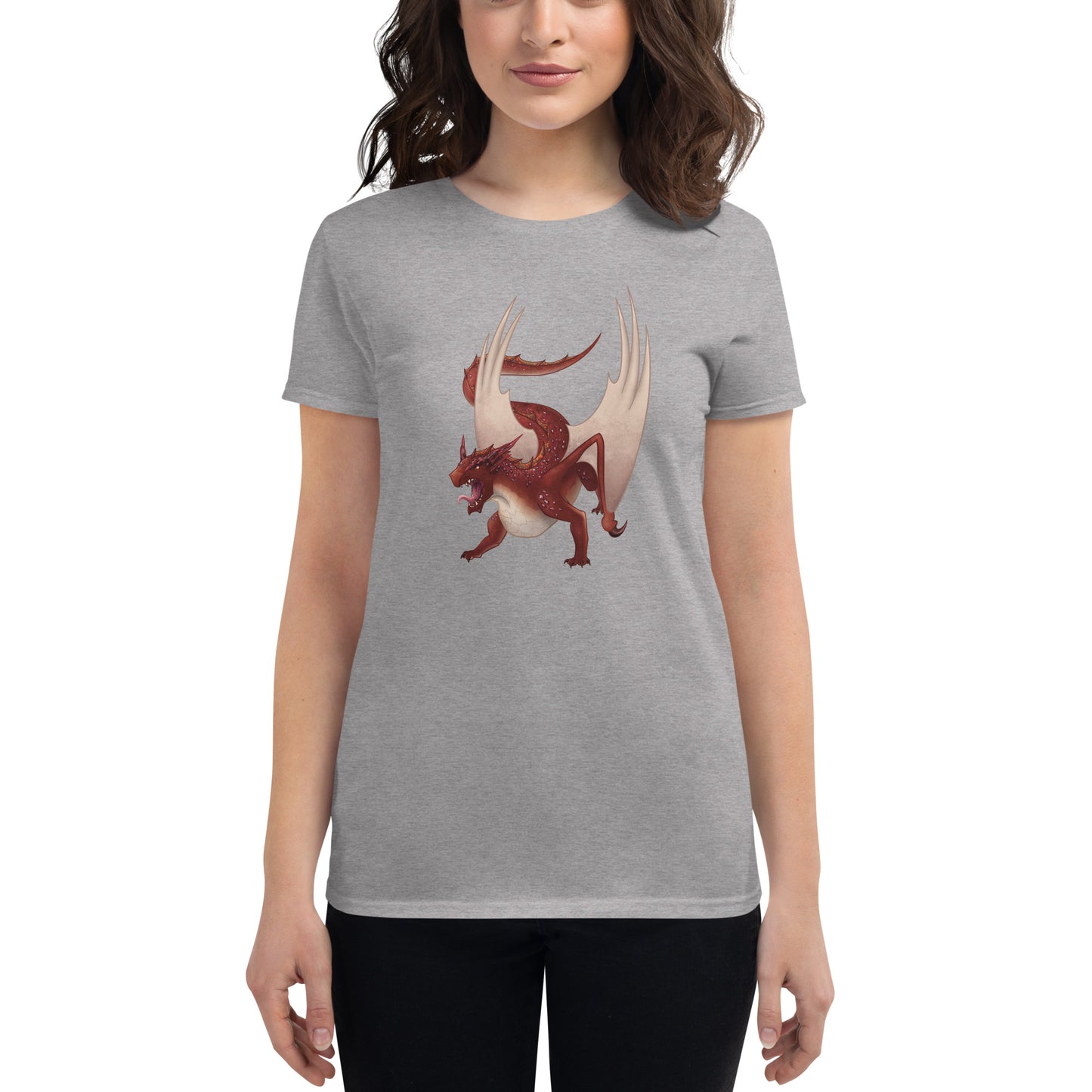 Cinnabar Mineral Dragon - Women's Short Sleeve T-Shirt