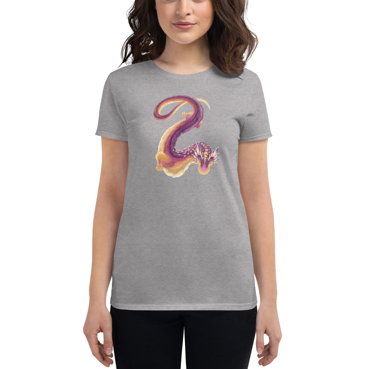 Fluorite Mineral Dragon - Women's Short Sleeve T-Shirt