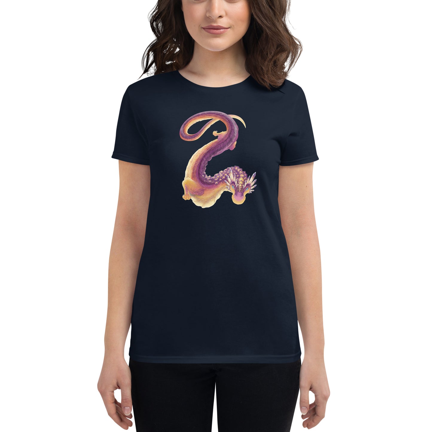 Fluorite Mineral Dragon - Women's Short Sleeve T-Shirt