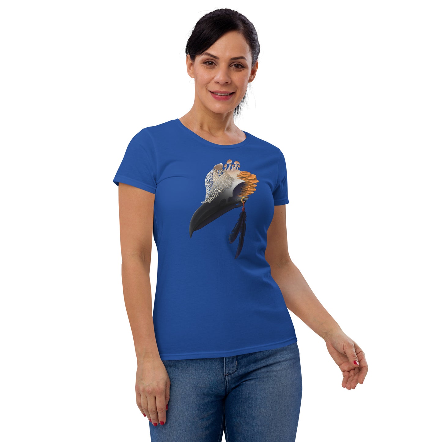 Fungal Crow Skull - Women's short sleeve t-shirt