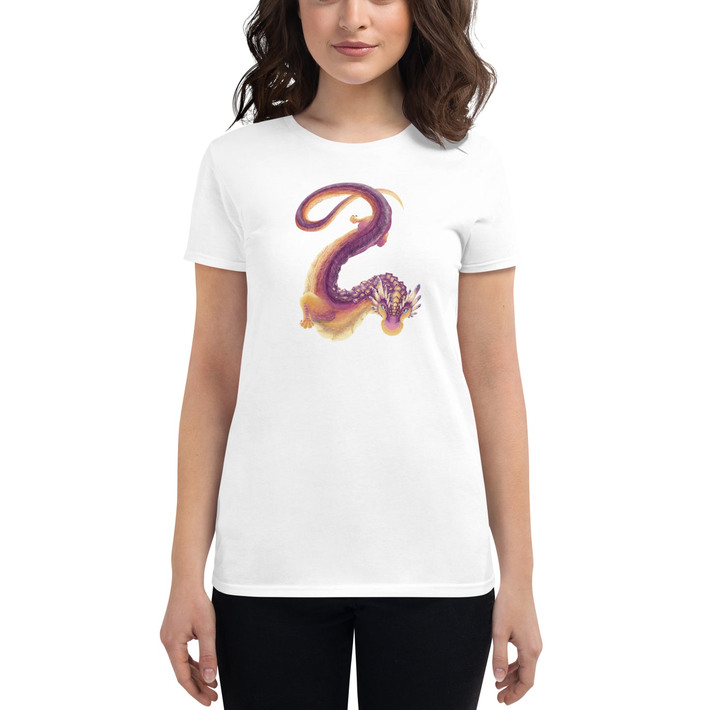 Fluorite Mineral Dragon - Women's Short Sleeve T-Shirt