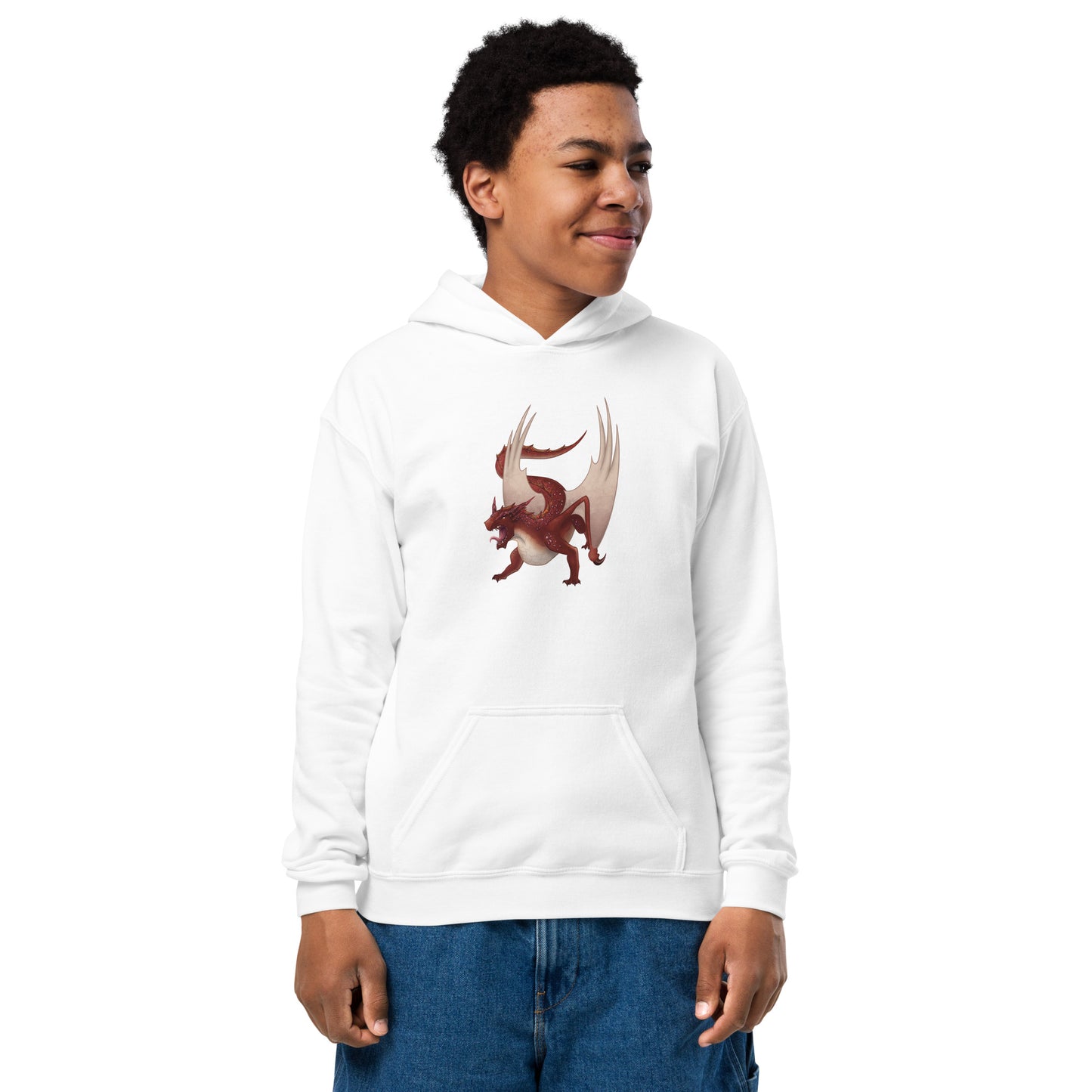 Cinnabar Mineral Dragon - Youth Heavy Blend Hoodie