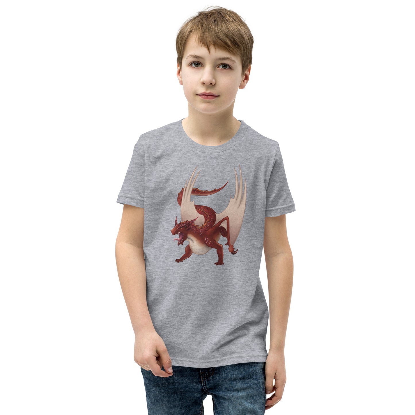 Cinnabar Mineral Dragon - Youth Short Sleeve T-Shirt