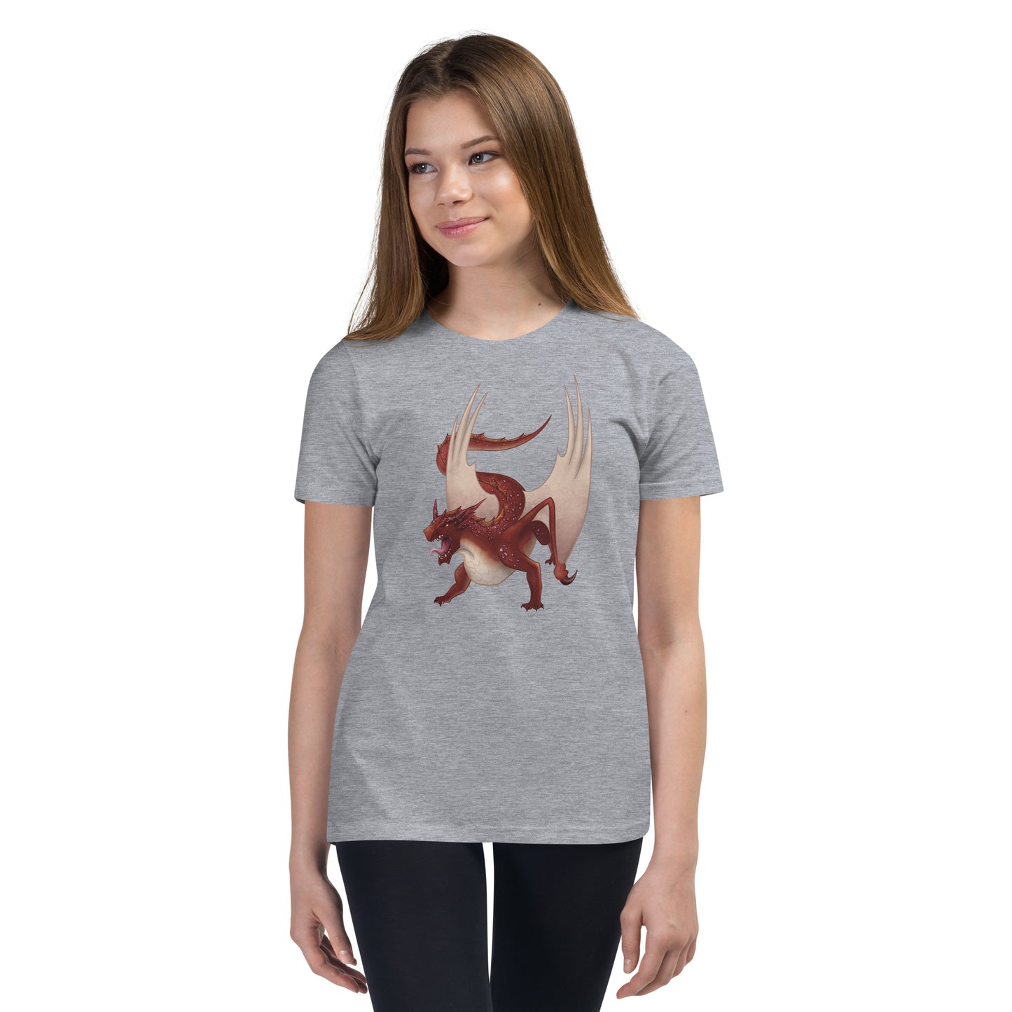 Cinnabar Mineral Dragon - Youth Short Sleeve T-Shirt