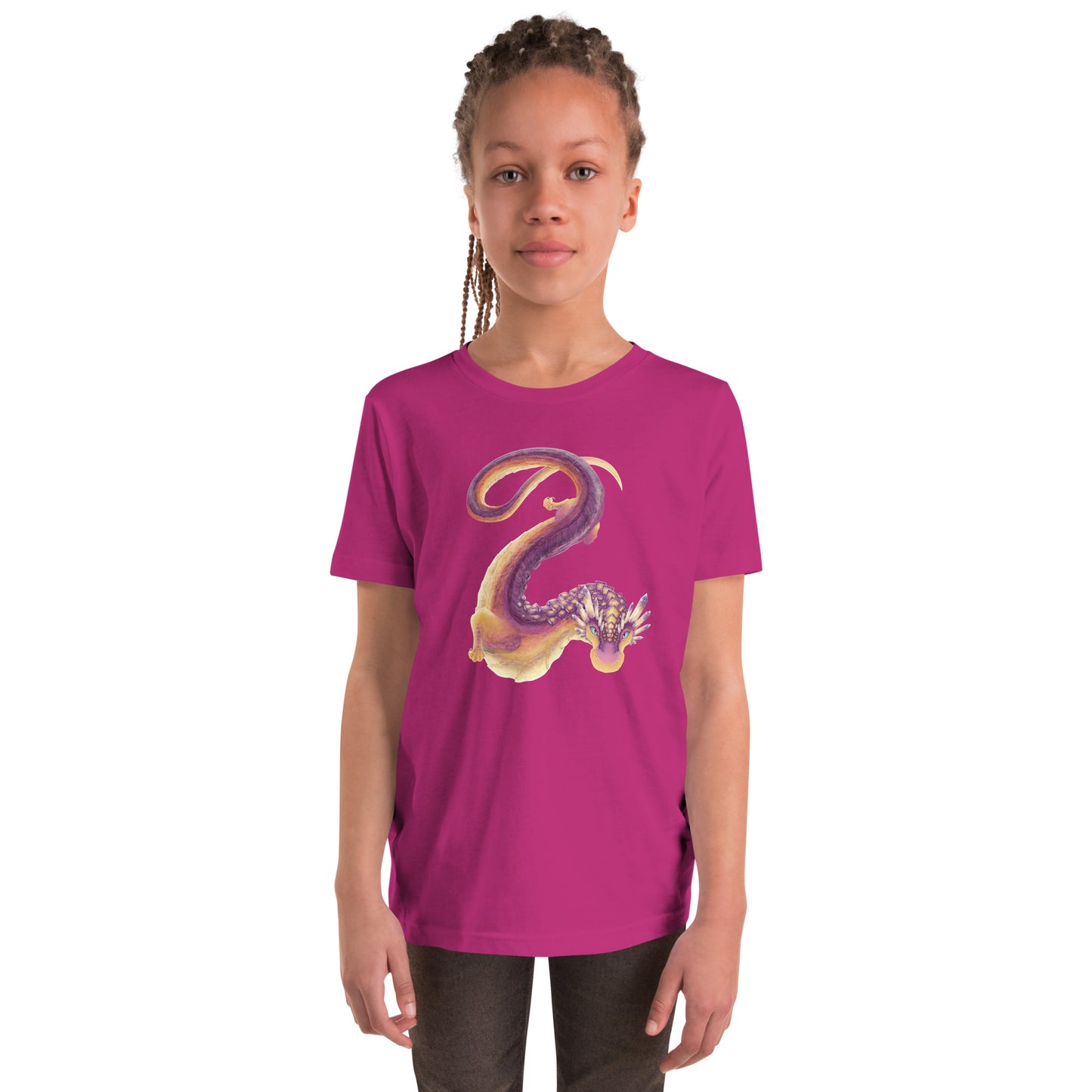 Fluorite Mineral Dragon - Youth Short Sleeve T-Shirt