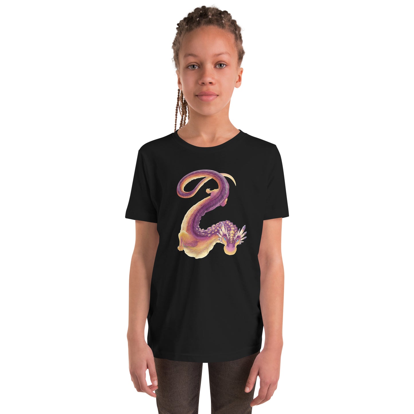 Fluorite Mineral Dragon - Youth Short Sleeve T-Shirt