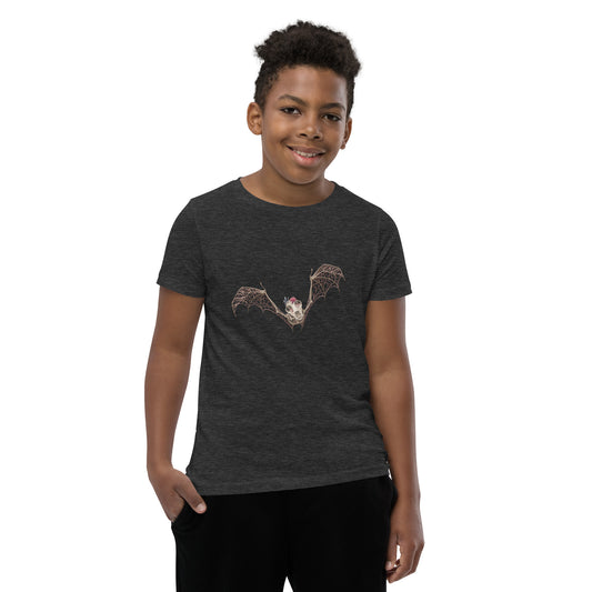 Fungal Bat Skeleton - Youth Short Sleeve T-Shirt