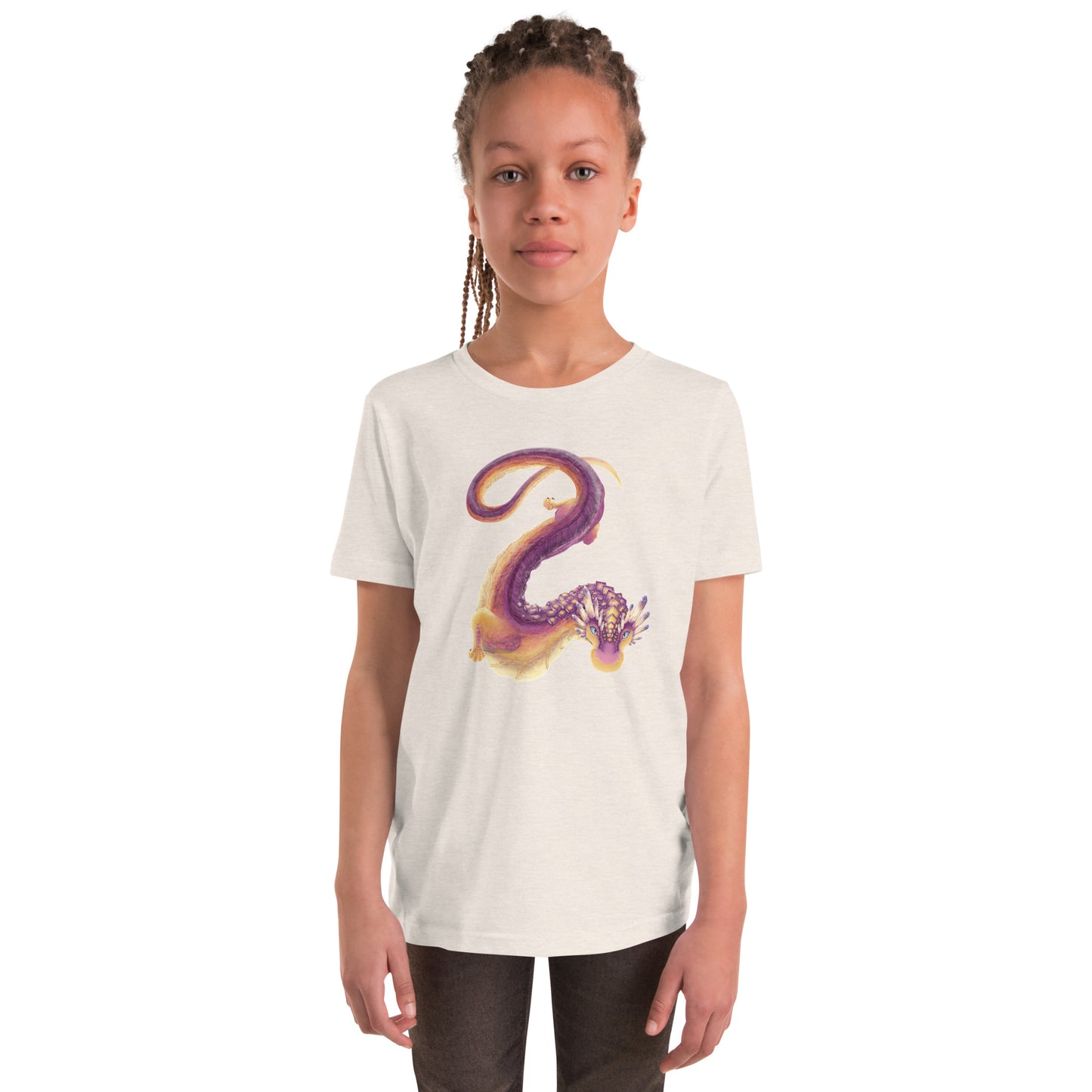 Fluorite Mineral Dragon - Youth Short Sleeve T-Shirt