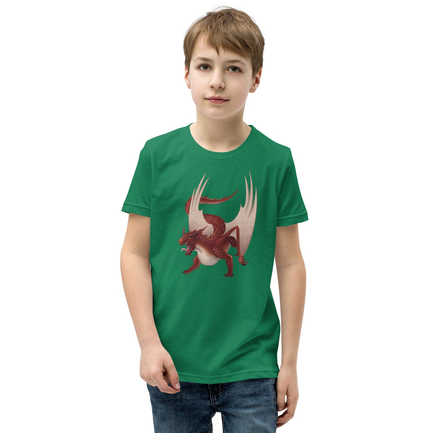 Cinnabar Mineral Dragon - Youth Short Sleeve T-Shirt