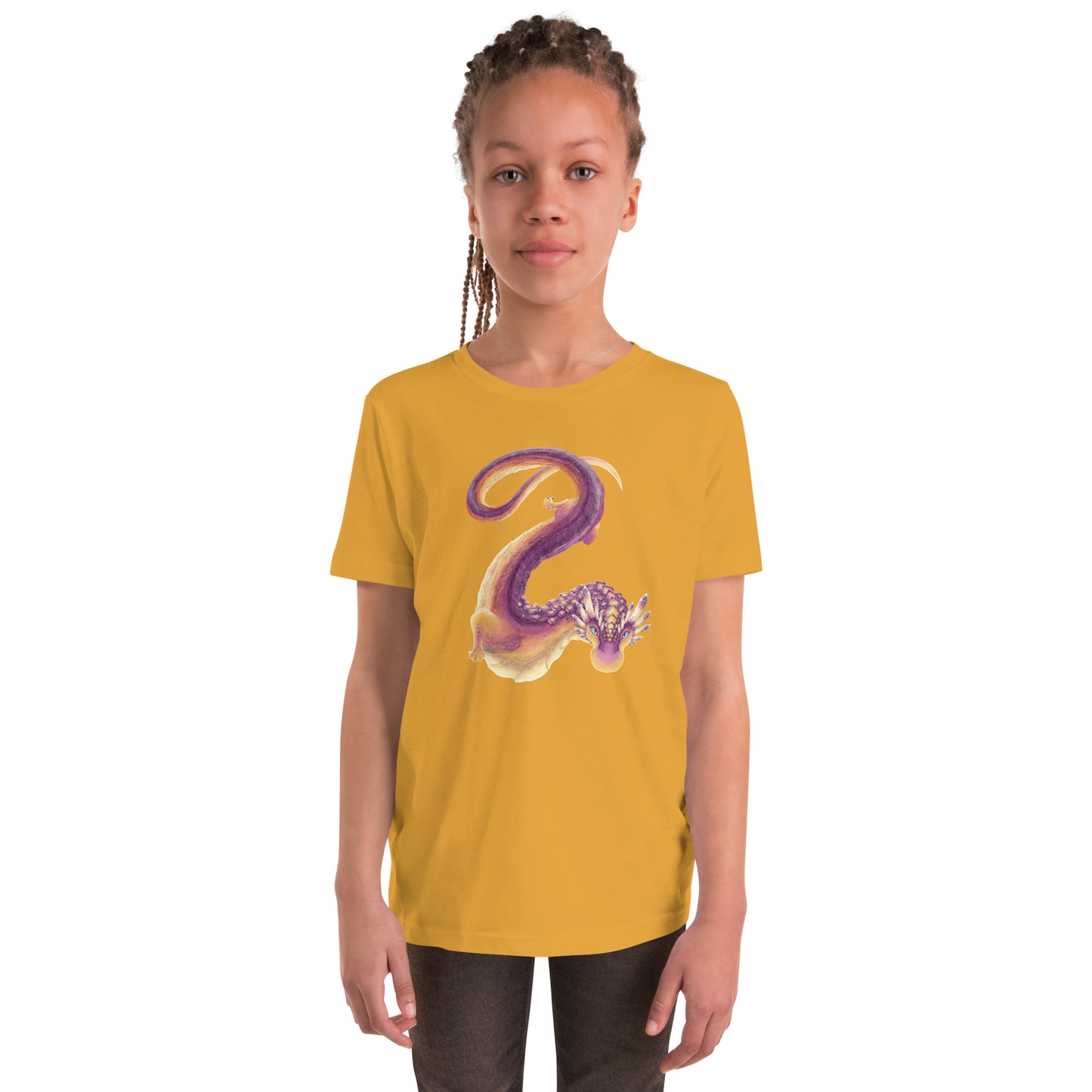 Fluorite Mineral Dragon - Youth Short Sleeve T-Shirt