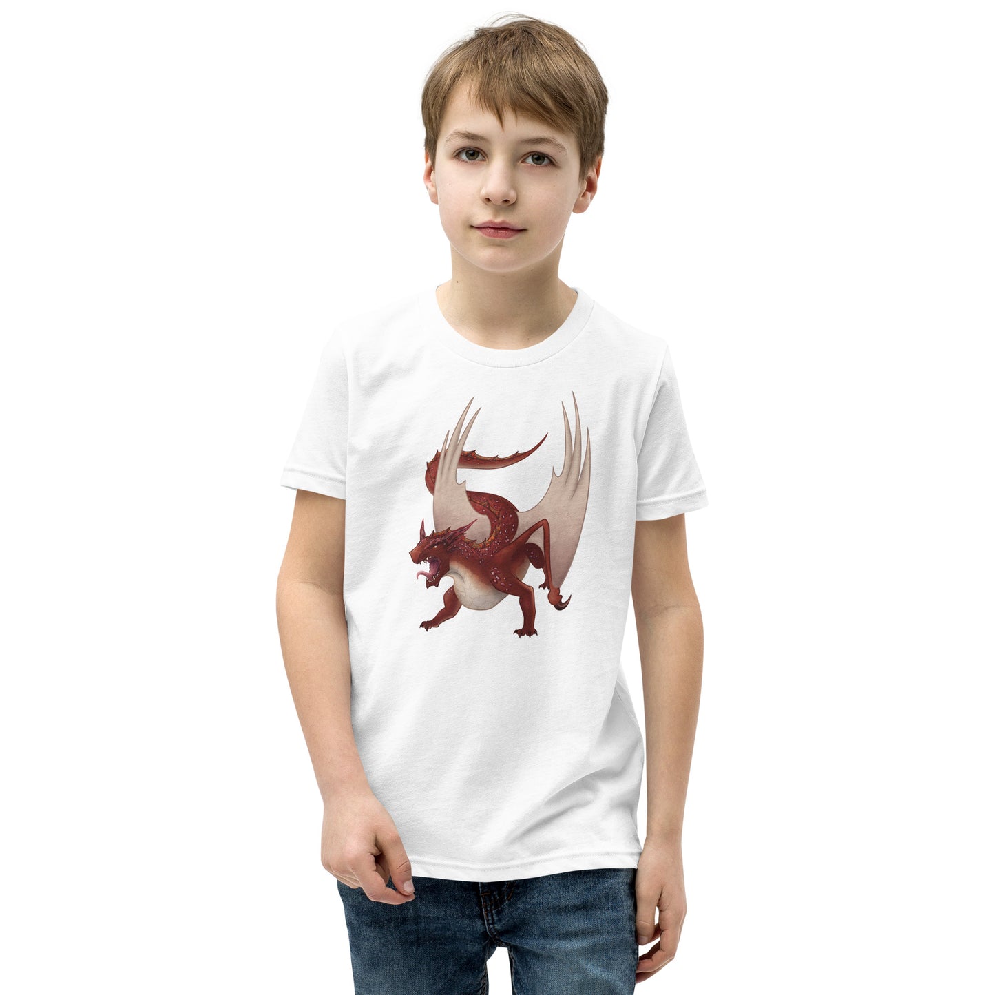 Cinnabar Mineral Dragon - Youth Short Sleeve T-Shirt