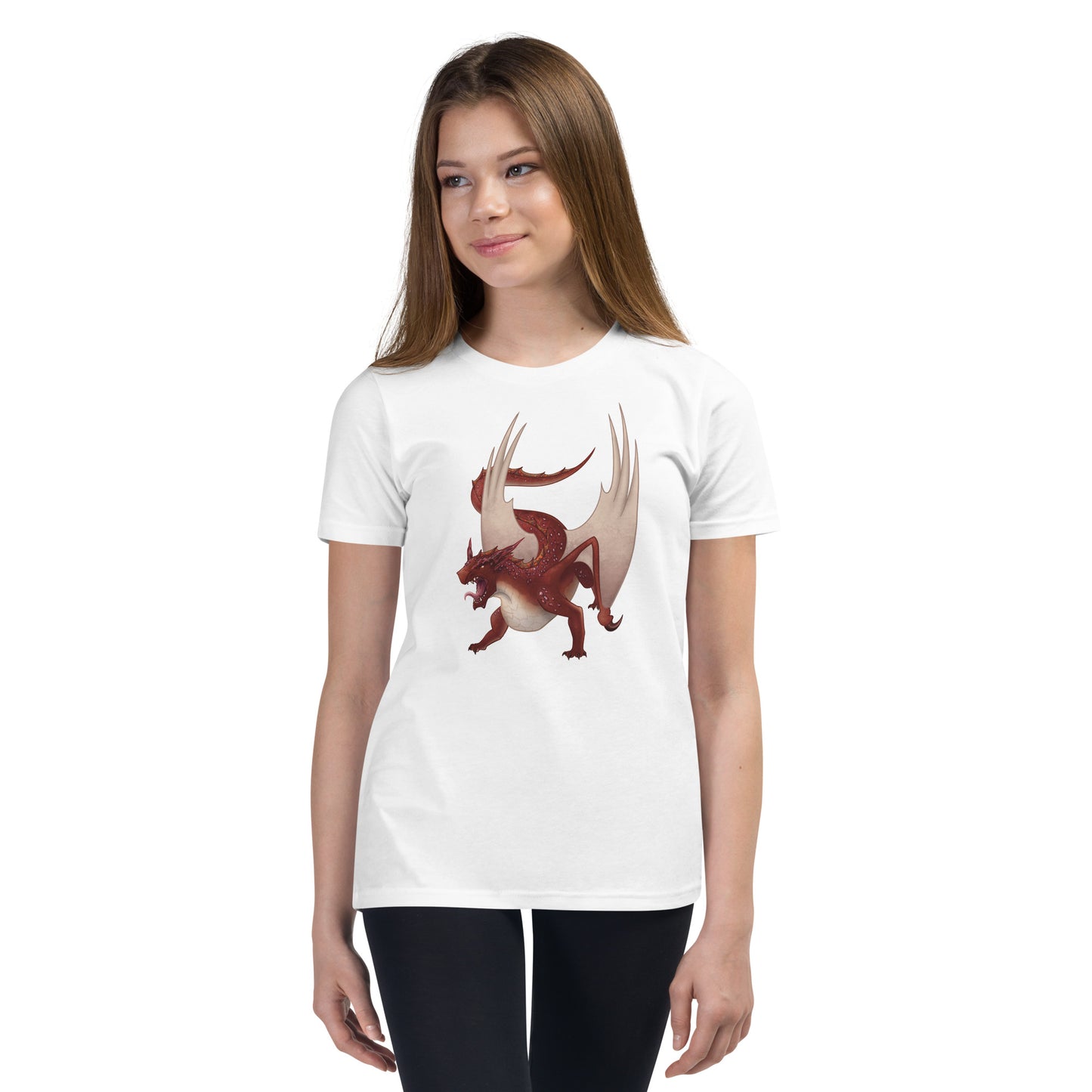 Cinnabar Mineral Dragon - Youth Short Sleeve T-Shirt