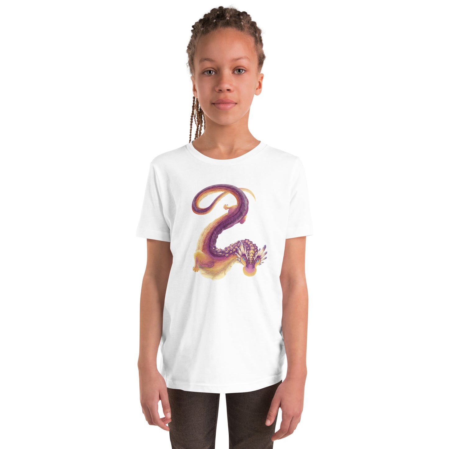 Fluorite Mineral Dragon - Youth Short Sleeve T-Shirt